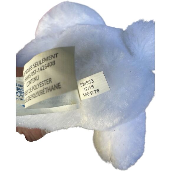 Build A Bear Buddies Small White Pink Rainbow Ears 7.5" Easter Rabbit 2017 BAB - Picture 9 of 13